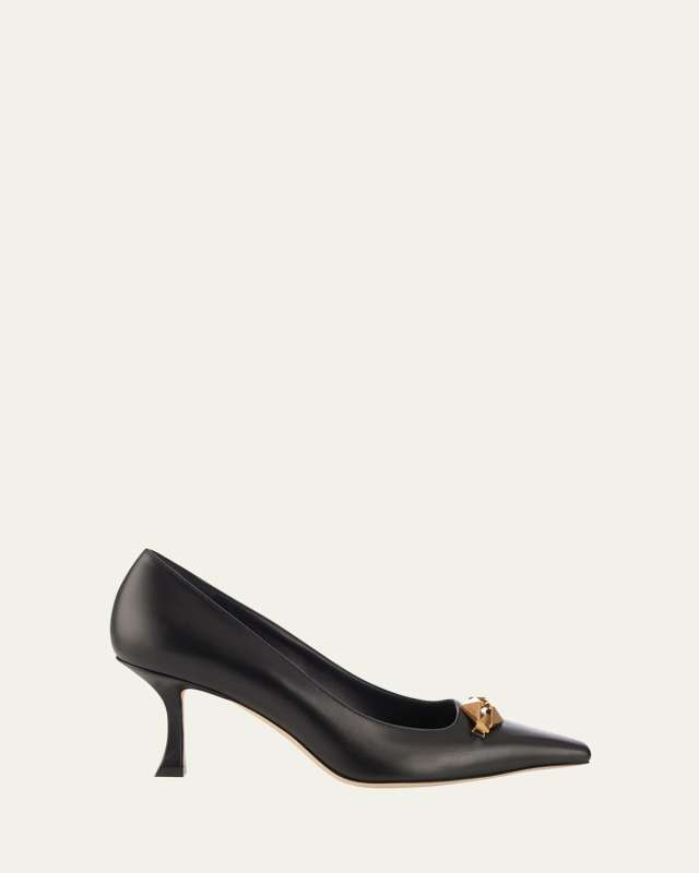 Ryker Leather Chain Pumps